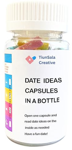 Date Ideas Message in a Bottle, Date Night Gifts Ideas, Bridal Shower Gift Wedding Registry Ideas, Love Capsules, Mini Dates Couples Gifts, Boyfriend & Girlfriend Gifts, Couple Date Ideas
