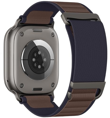 LontL Nylon Band Compatibile con Cinturino Apple Watch Ultra 2 1 49mm 46mm 45mm 44 mm Donne Uomini, Stretch Sport Loop per iWatch Serie SE 10 9 8 7 6 5 4 3 2 1