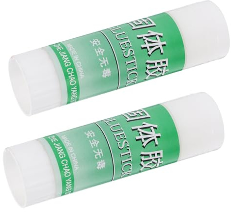 HOMSFOU 2pièces Bâtons De Colle Blanche Solide Lot Pour Étudiants Et Loisirs Créatifs Adhésif