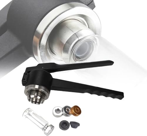 QIeAny Sertisseuse Manuelle pour Bouchons De Bouteilles, Sertisseuse Manuelle pour Flacons, Couvercle en Aluminium De 20 Mm, Pince À Presse-étoupe en Acier Inoxydable 304,B