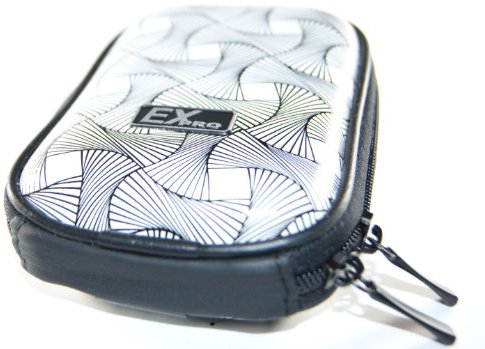 Ex-Pro® Expression Collection - Spiral Black & White - Hard Clam Shock proof Digital Camera Case Bag CR5023C for Canon Powershot / Ixus 30, 40, 50, 55, 60, 65, 70, 75, 80 IS, 85 IS, 90 IS, 95 IS, 100 IS, 105, 107, 110 IS, 120 IS, 130, 200 IS, 210, 300, 300 HS, 300a, 330, 400, 430, 400, 450, 500, 700, 750, 800 IS, 800 TI, 850 IS, 860 IS, 870 IS, 900, 900 Ti, 910 IS, 920 IS, 950 IS, 970 IS, 980 IS, 990 IS, 1000, 2000 IS, 3000 IS, IXY, A480, A490, A495, A1110 IS, A2000, A2100, A3000 IS, A3100 IS, Ixus i, II, IIs, i5, i7, S90, S95, S100, S110, S400, SD40, SD450, SD630, SD750 is, SD800is, SD900, SD1300 IS, SD1300IS, SD1400 IS, SD1400IS, SD3500 IS, SD3500IS, SD4000 IS, TX1, Wireless & More.