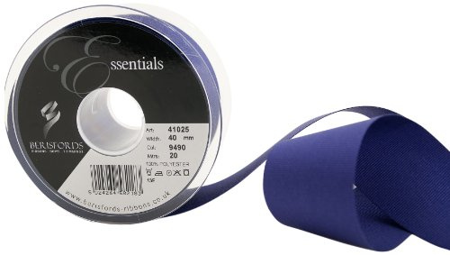 Berisfords 41025 20 m x 40 mm Polyester Grosgrain Ribbon, Liberty