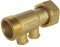 SOMATHERM FOR YOU, Clapet antipollution double purge NF - Ecrou tournant Mâle 20/27 - Laiton brossé - Longueur 58 mm - Protection réseau eau potable - Montage toutes positions