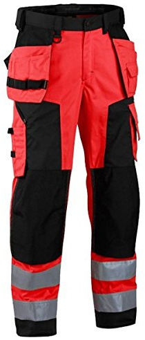 Blaklader 15672517 Hochwertige Softshell-Arbeitshose, Rot/Schwarz, grootte D104