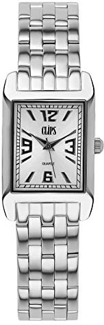 Clips Damen Analog Uhr mit Metall Armband