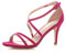 Ajvani Womens Ladies mid high Heel Strappy Crossover Wedding Sandals Shoes Size 3 36, Fuchsia Pink Suede, 3 UK