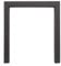 16/ 40cm Black Matt Gas Coal Fire Trim Frame Surround 2/50mm face 2/50mm Return