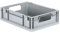 aidB Eurobox NextGen Economy 400x300x120mm – Robuste Aufbewahrungsbox 11L – Stapelbare Kunststoffbox mit offenen Griffen – Plastikbox für Lager, Transport & Aufbewahrung – Industriequalität - Grau