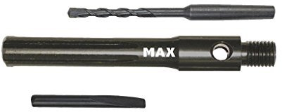 SDS-Max Adapter/Verlängerung M16, 150mm, inkl Zentrierbohrer und Auswurfkeil für Diamant Hohlbohrkrone Laser geschweißt, Bohrkrone, Lochbohrer, Kernbohrer, Kernbohrkrone, Steckdosenbohrer