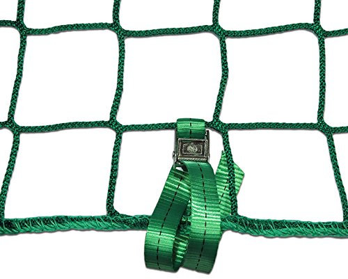Seitenschutznetz Dachdeckerfangnetz mit angenähten GSV (2 x 10m, grün)