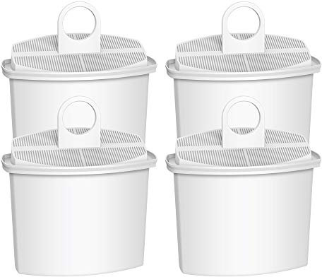 4 Stück KWF2 TÜV SÜD zertifizierte Filterkartusche, kompatibel mit Braun KWF2, Braun KF560, KF130, KF140, KF550, KF570 Kaffeemaschine