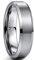 NUNCAD 6mm Ring Silber Herren Damen Wolfram Partner Ringe for Hochzeit Verlobung Jubiläum Partnerschaft Größe 62(19.7)