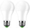 2 Pack LED-Leuchtmittel Dämmerungssensor,8 W LED Dusk to Dawn Light Bulb/Automatische Abschaltung, 5700 K, 1000 lm, E27 LED Außen-/Innenbeleuchtung, für Wege, Garten, Hof (Milchweiß)
