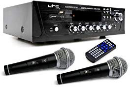 AMPLI HiFi Stereo Karaoke Home-cinéma 100W LTC ATM7000USB-BT + USB Bluetooth Echo + 2 MICROS