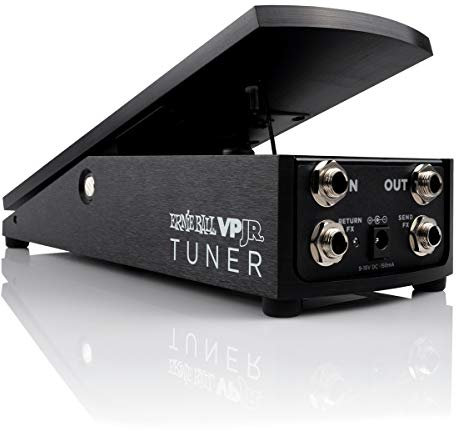 Ernie Ball Volume-Pedal mit integriertem Tuner (VPJR), schwarz