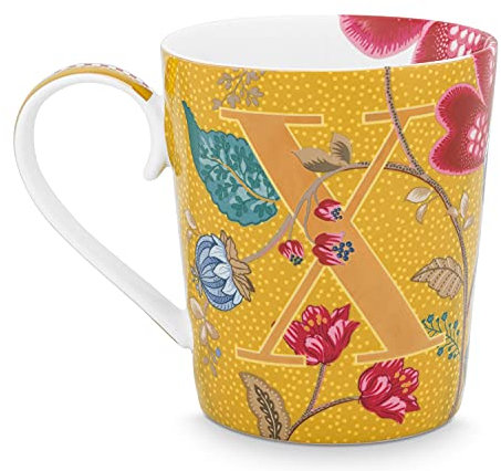 PIP STUDIO 51002273 Blushing Birds Alphabet Becher yellow X 0,35 l (1 Stück)