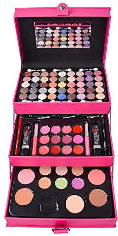 Kit de Maquillage Complet, FantasyDay Coffret de Maquillage Makeup Gift Set avec Ombres Paupières, Rouge à Lèvres, Pinceaux, Bâton de contour, Mascara, Correcteur, Blush, Crayon à sourcils, Trousse