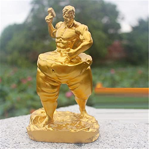 YQLKD Statuen-Ornamenselbstschnitzende Skulptur-Bodybuilding-Statue Muskel-Männliche Und Weibliche Harz-Statue