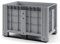 Bigbox grau 1200x800x790 mm geschlossen mit 2 Kufen incl. Deckel