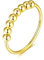 925 Sterling Silber Angst Spinning Ring mit Perlen I Anti-Stress Dekompression Angstring zum Drehen Stressabbau für Damen, Frauen und Mädchen (Gold, 50)