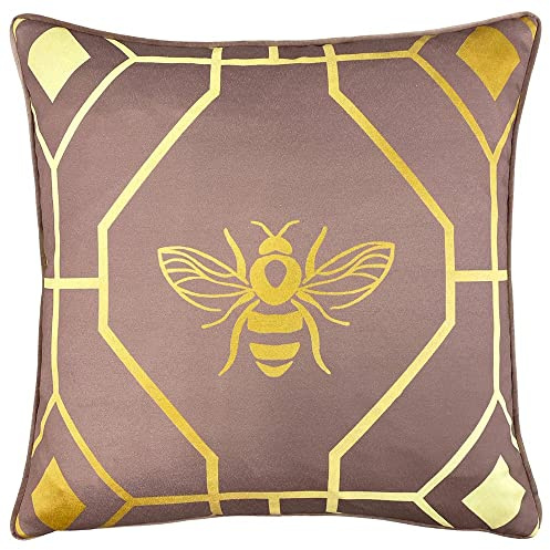 furn. Bee Deco Cushion Cover, Polyester, Blush, 43 x 43 cm