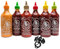 Sriracha Lot de 6 sauces au piment chaud de différentes variétés 6 x 455 ml de sauce piment avec pendentif dragon esnado