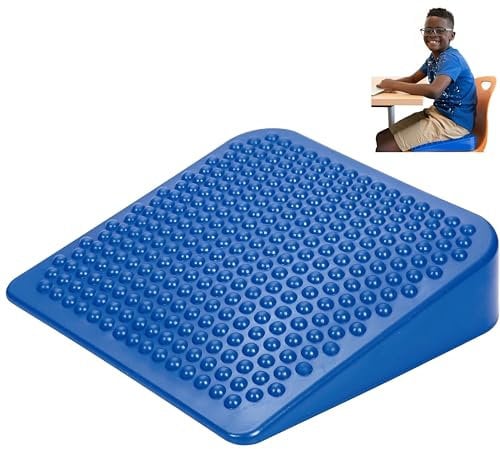 Physioworx Teen Wiggle Seat - Inflatable Wedge Wobble Cushion encourages Active Learning - Improves Focus and Posture - Sensory Sitting Solution - Age 10 Plus