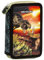 Ragusa-Trade Dino Dinosaurier T-Rex Tyranussaurus Rex, 2-Fach Federtasche Federmappe, 27 TLG. gefüllt (17) für Kinder Jungen Mädchen, blau, 21 x 12 x 4 cm