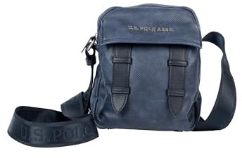 U.S. POLO ASSN. - Umhängetasche Normandie Crossbody aus polyurethan, dunkelblau (16.5 X 5 X 22 cm)