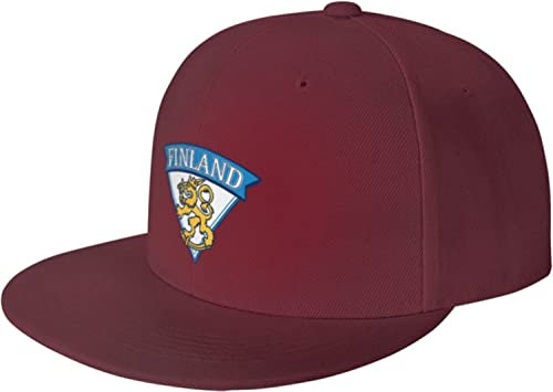 Baseballmütze Finnland Flagge, Finnischer Reiselöwe Snapback Mütze Mode Sonnenmütze Hip Hop Baseballkappe Für Herren Damen, Für Reisen, Draußen, Herren