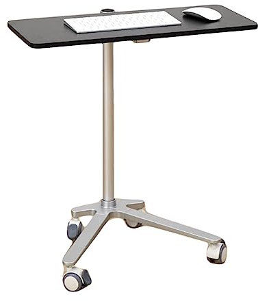 DEMYA modernes Beistelltisch Tabletttisch, frei beweglicher Laptop-Ständer, höhenverstellbar, geräuschloser Flaschenzug, beweglicher Tisch für Bett oder Sofa, Zuhause und Büro Kaffeetisch