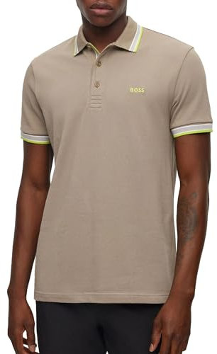 BOSS Mens Paddy Polo Shirt Short Sleeve Top Light Pastel Green XXL