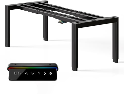 MAIDeSITe T4 Pro Plus Höhenverstellbarer Schreibtisch Gestell mit 240kg Hubkapazität, 2 Motoren elektrisch höhenverstellbarem Schreibtisch, Ultra-stabilem Tischgestell mit 4 ovalem Beindesign