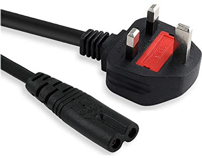WICAREYO 1.5M/4.92FT 2 Prong Power Cord for PartyBox 100 200 300 1000 310 Party Box Wireless Bluetooth Speaker Audio System Soundbar Power Cable Plug Replacement