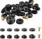 Kliplinc 58 Pack Tap Washers Set Flat and Tapered Rubber Tap Washers and Brass Lat Bolt Assortment