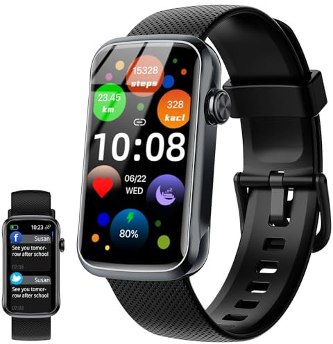 Fempoin Smartwatch Donna Uomo, 1.47” HD Orologio Smartwatch, 110+ Modalità Sportive Smart Watch con Sonno/ SpO2/ 24H Cardiofrequenzimetro, Impermeabile IP68 Fitness Tracker per Android iOS