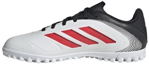 adidas Unisex COPA Pure III Club Turf Football Boots Kids Sneaker, FTWR White/Lucid red/core Black, 38 EU