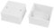 Parti di ricambio Scatola posteriore for interruttori in PVC con design quadrato, 2 pezzi 86 mm x 86 mm x 40 mm