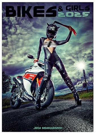 Kalender 2026 Bikes & Girls: Ästhetische Aktfotografie mit Motorrädern Erotikkalender DIN A3