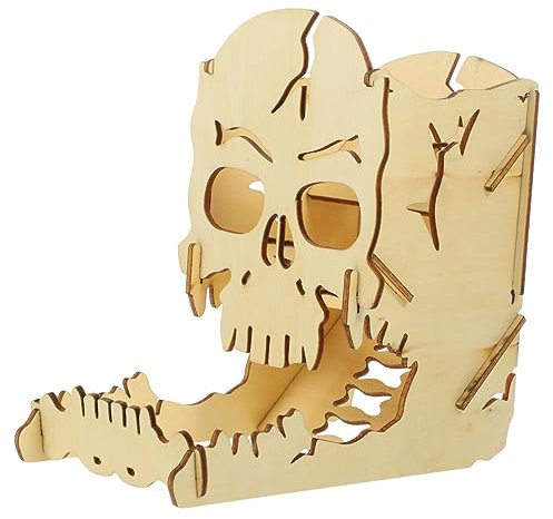 KONTONTY Würfel Organizer Praktische Würfel Requisite Dekorativer Würfelturm Tragbarer Würfelturm Aus Holz