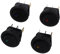 Mcclellanty Mcclellanty(R) 4 Mini redondo LED indicador interruptor basculante 3 pines encendido 12 V DC