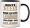 Seness Rente 2025 Eine echte Legende verlässt das Gelände, Tasse mit Spruch, witziges Ruhestand Geschenk für Anfänger, Rentner Geschenk Mann Frau, Renteneintritt, Abschiedsgeschenk Kollegen (Schwarz)