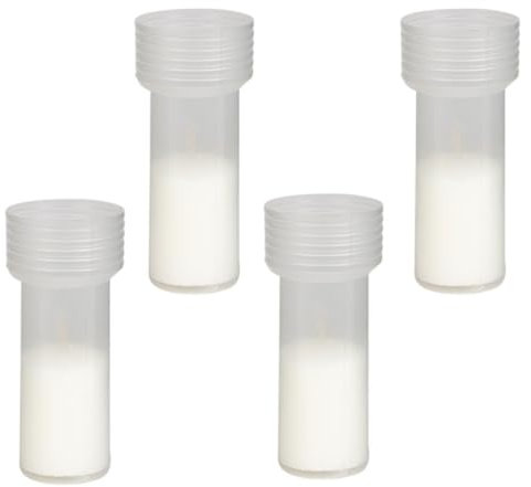 Oellicht Dauerbrenner Trauerlicht Ersatz für Grablaterne 40 Stunden Brenndauer 4er Set (4 Kerzen)