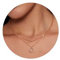 ALEXCRAFT Roségold Ketten Halskette für Damen, Verstellbares Roségold Halsketten mit Zirkonia Kreis Anhänger Ketten, Zweilagige Doppel Layering Stapelbare Layered Halsketten Roségold Schmuck Ketten
