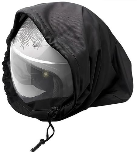 Sacca Porta Casco Moto, WizeFolk Borse Universali per Casco con coulisse, 47 x 52 cm borsa per casco da moto in peluche,per casco da moto, caschi da sci, basket, fitness, attività all'aperto (nero)