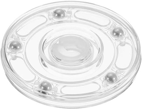sourcing map Acrylic Lazy Susan Turntable, 3 Inch Clear Turntable Organizer Ball Bearing 360 Degree Rotating Tray for Spice Rack Table Cake Kitchen Pantry Decorating Bathrooms