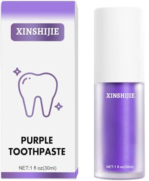 Purple Teeth Whitening Toothpaste, Whitening Zahnpasta, Zahnfleckenentfernung, Lila Zahnpasta für Zahnaufhellung,Eine Schonende Pflege Des Zahnfleisches (1, Original)