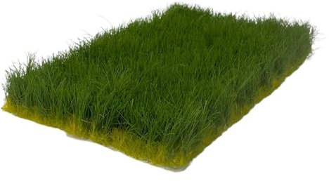harayaa Miniature Erba Artificiale per Diorama in Scala 1:35, 1:64, 1:87, Verde Medio