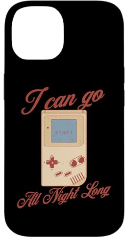 Retro Gameboy Humor Start Ich Kann Die Ganze Nacht Hülle für iPhone 14