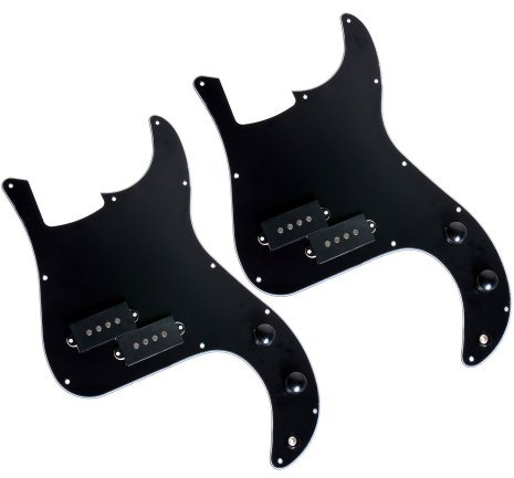2 3-lagig 11 Loch schwarz Pickguard für Bass PB Gitarre Ersatz